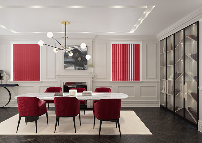 Palermo (Blackout), Crimson - Vertical Blind - Image 8